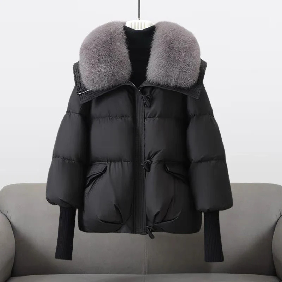 Valerie™ | Elegante Winterjas Met Bontkraag