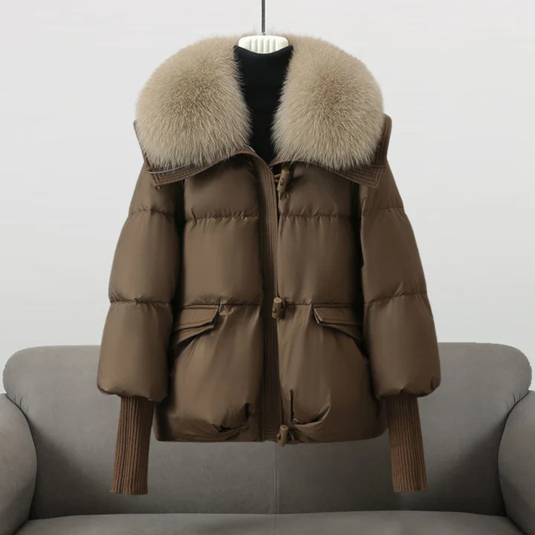 Valerie™ | Elegante Winterjas Met Bontkraag