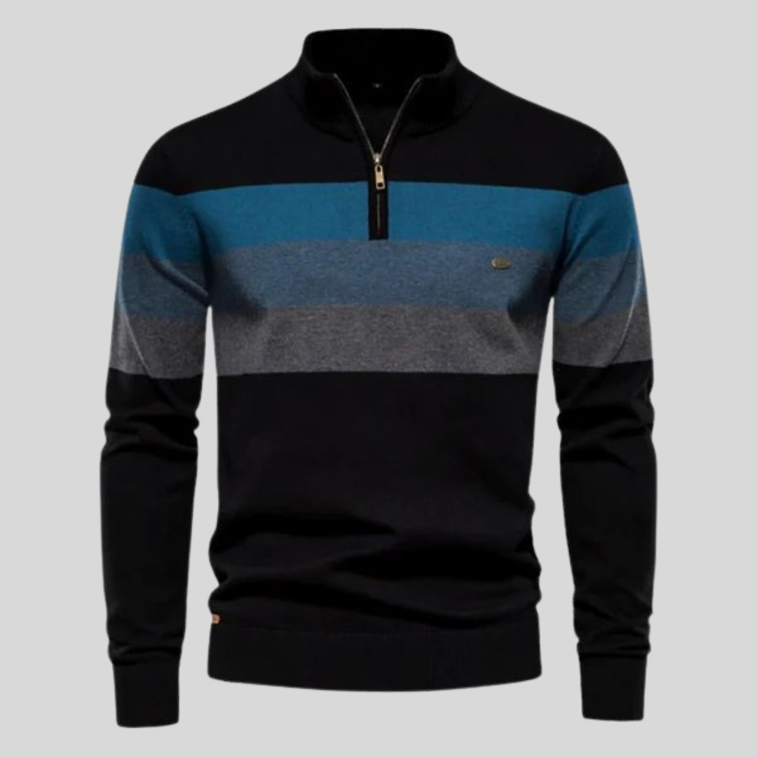 Renzo™ | Luxe Gestreepte Retro Trui