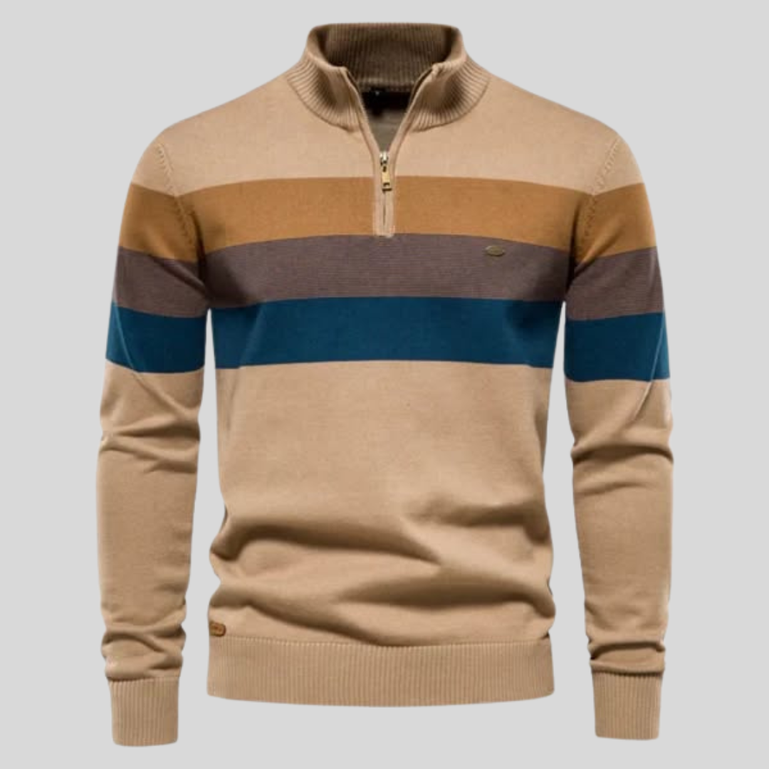 Renzo™ | Luxe Gestreepte Retro Trui