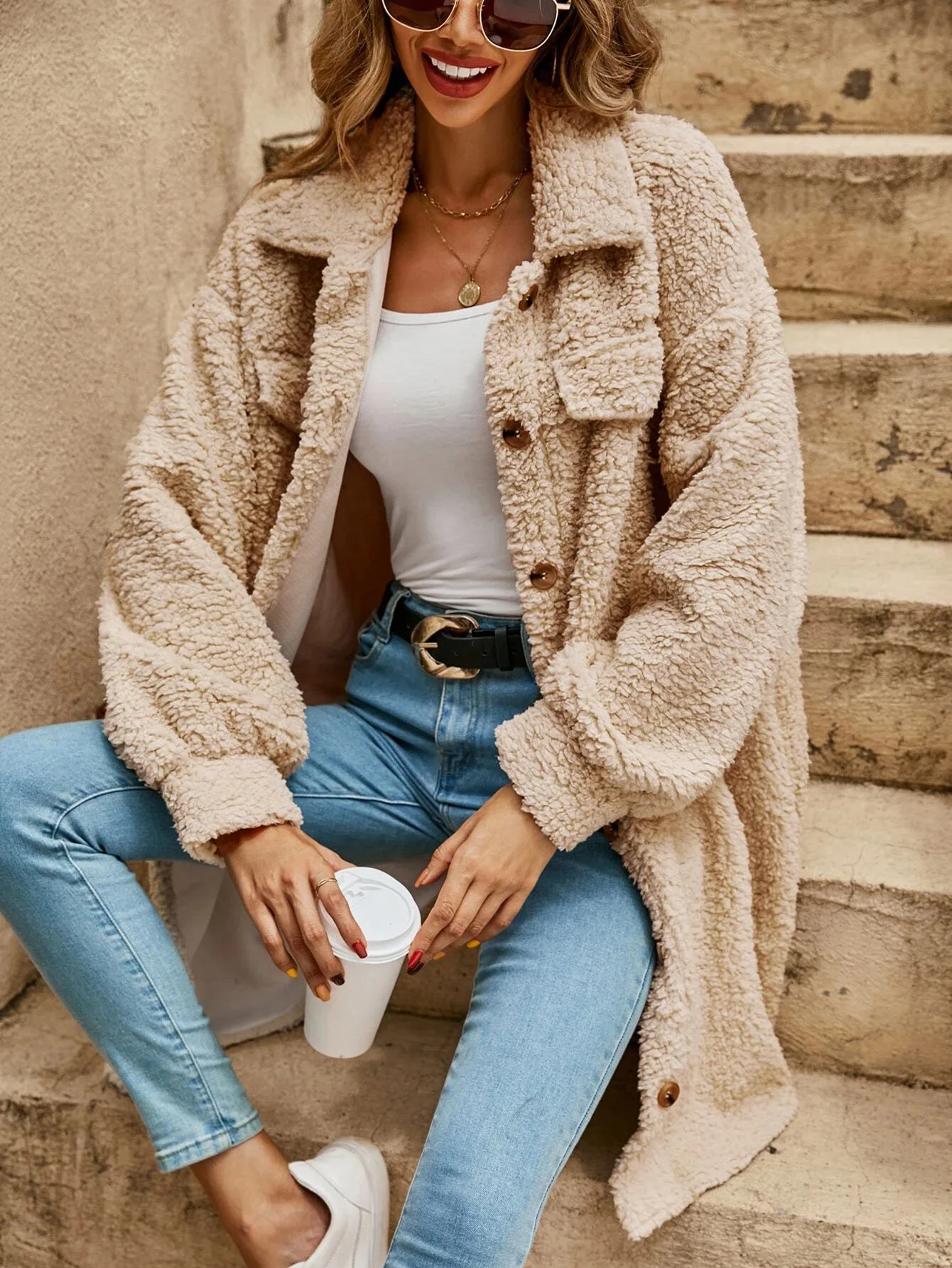 Mila | Fleece dames jas