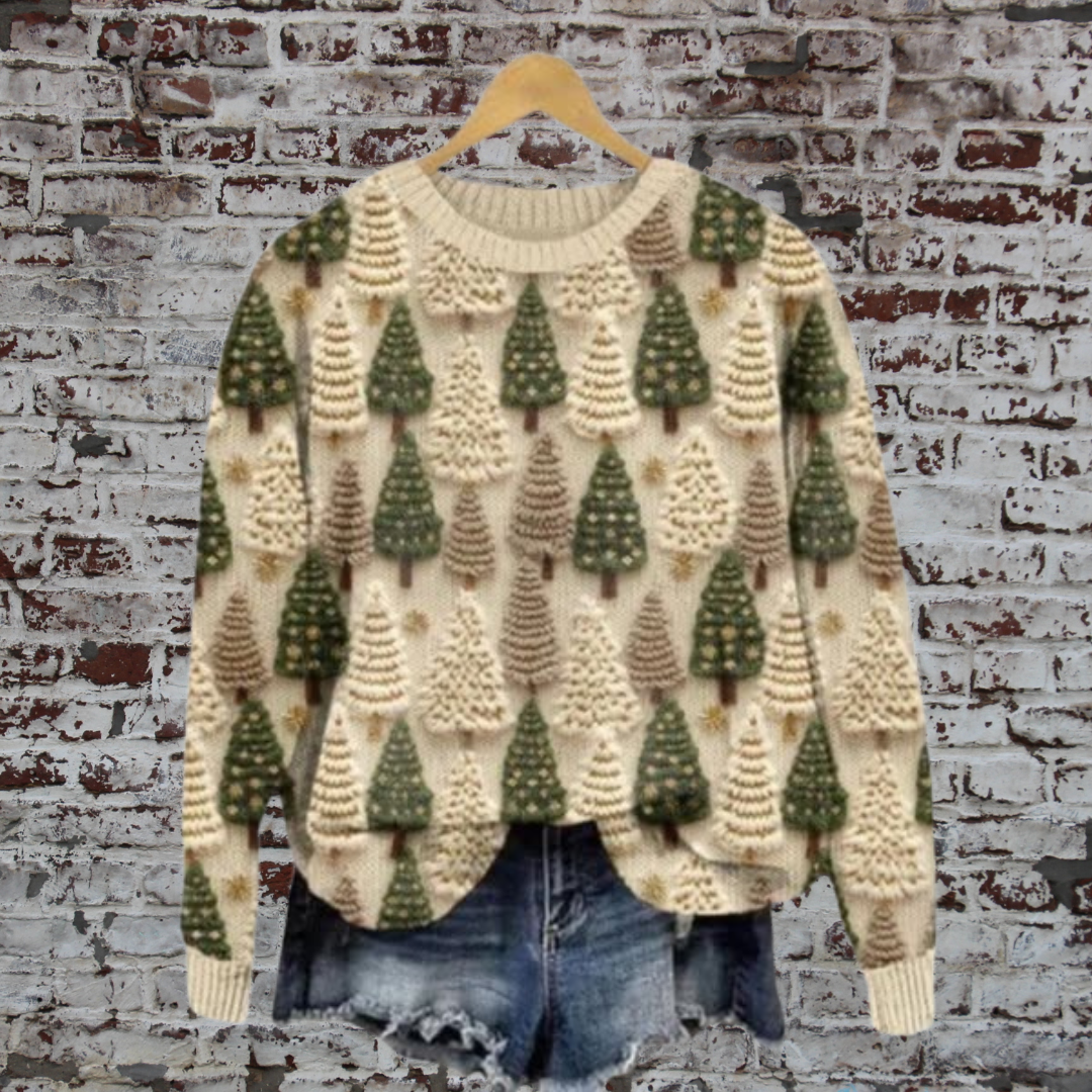 Lina™ | Retro Comfortabele Kersttrui