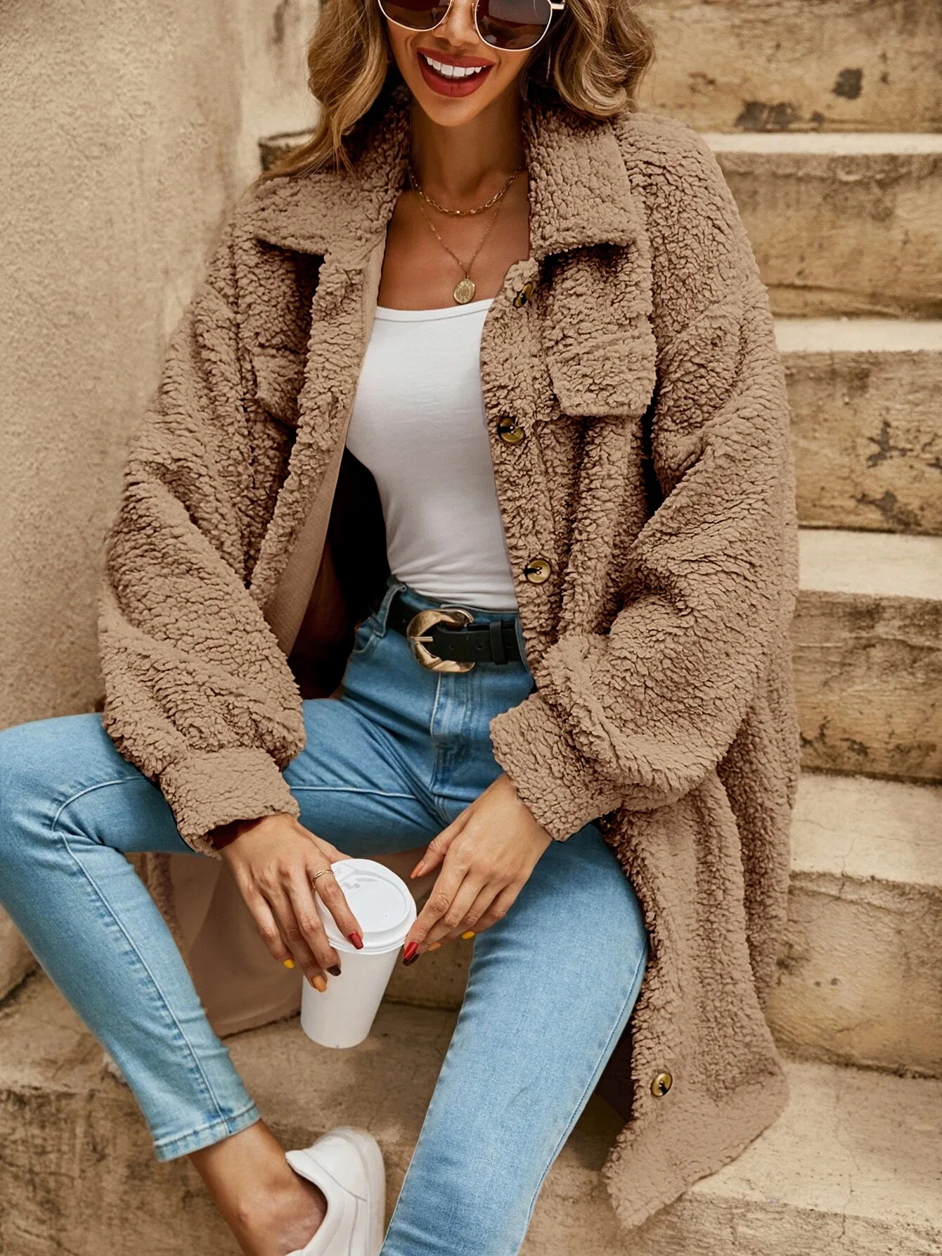 Mila | Fleece dames jas