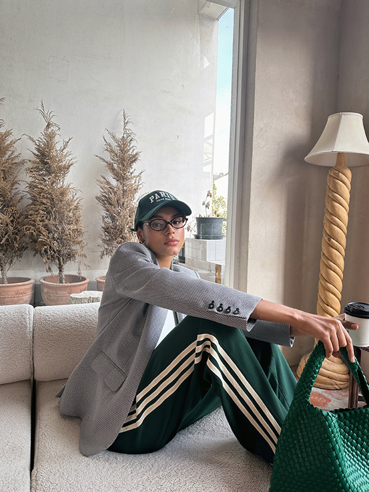 Jade | Groene Wijde Track Pants