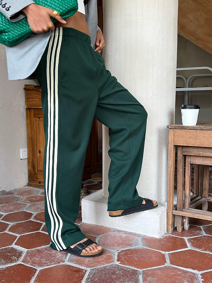 Jade | Groene Wijde Track Pants
