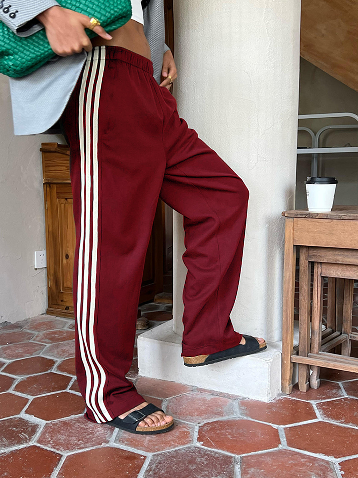 Jade | Groene Wijde Track Pants