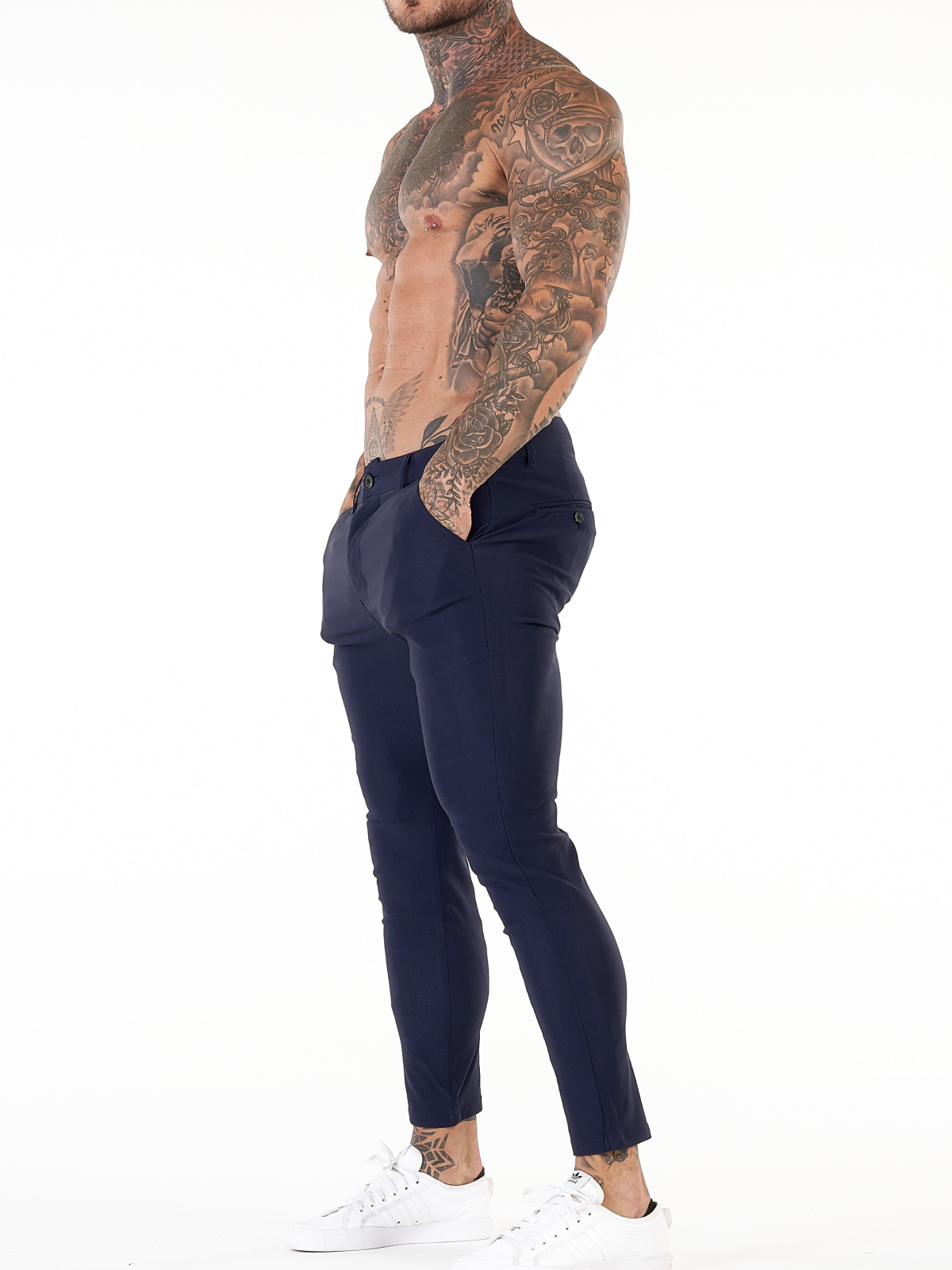 ENZO TROUSERS | BLUE