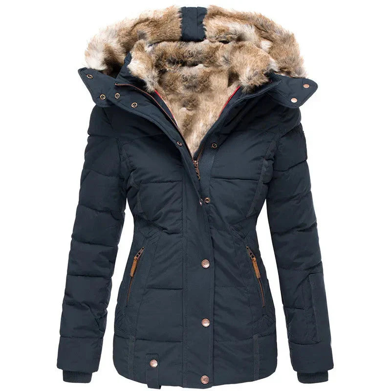 Annelie | Warme bontgevoerde winterjas