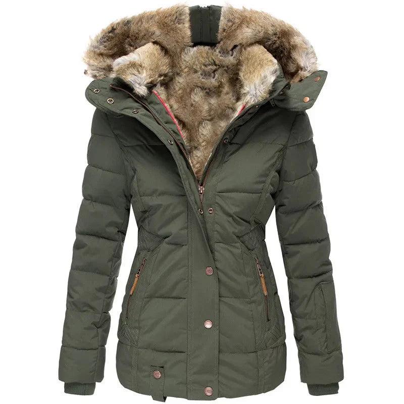 Annelie | Warme bontgevoerde winterjas