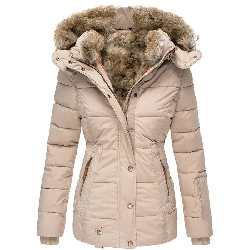 Annelie | Warme bontgevoerde winterjas