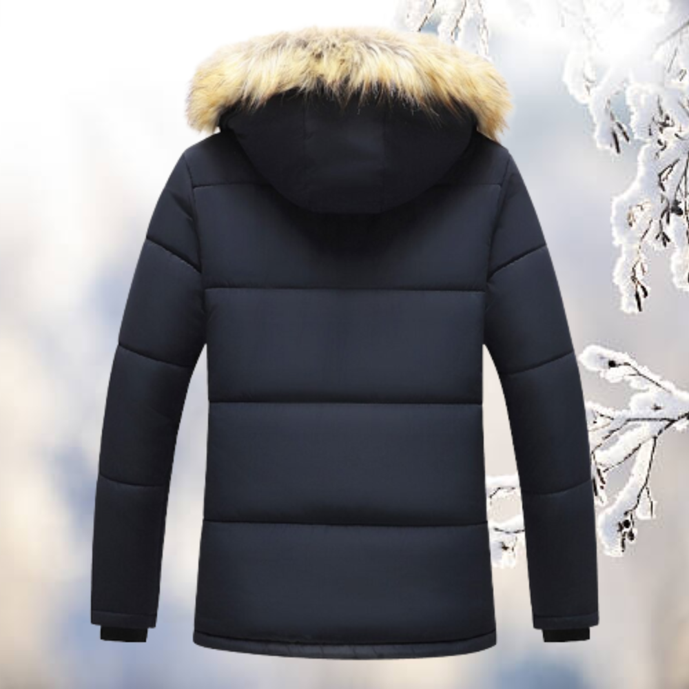 Hendrik | Parka Winterjas met Bontkraag voor Heren