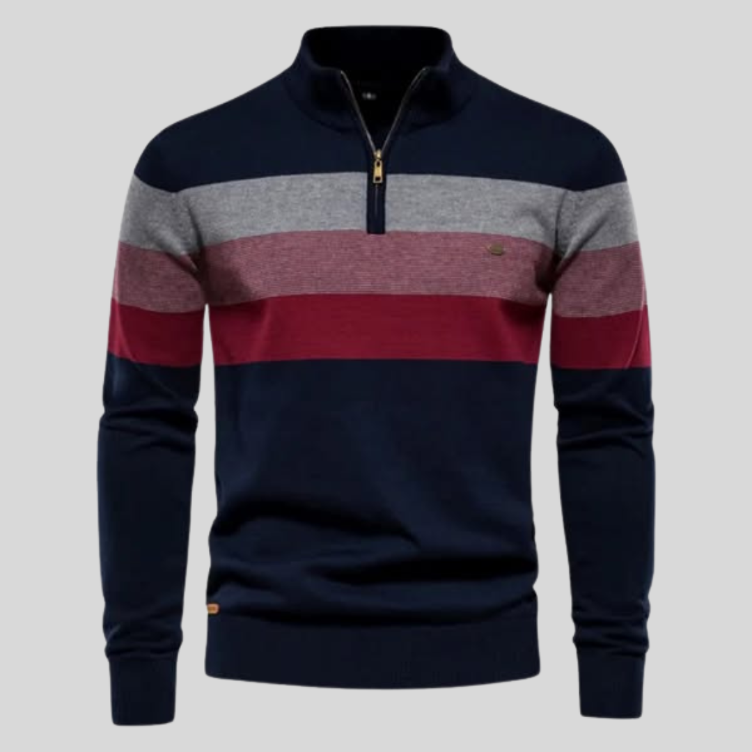 Renzo™ | Luxe Gestreepte Retro Trui