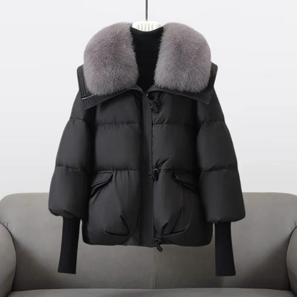 Valerie™ | Elegante Winterjas Met Bontkraag