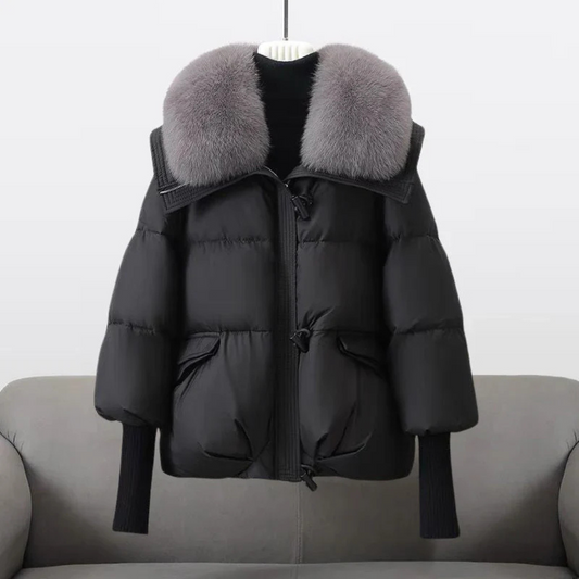 Valerie™ | Elegante Winterjas Met Bontkraag