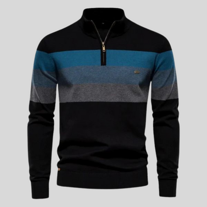Renzo™ | Luxe Gestreepte Retro Trui