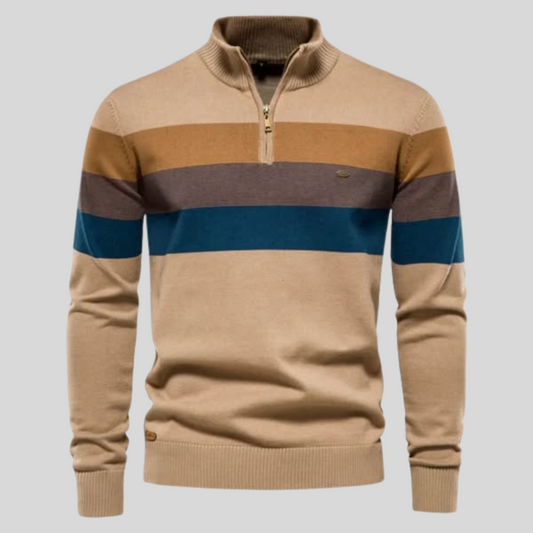 Renzo™ | Luxe Gestreepte Retro Trui