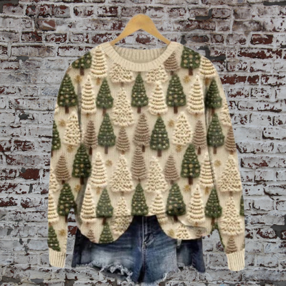 Lina™ | Retro Comfortabele Kersttrui