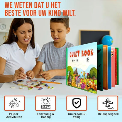 Quiet Book™ - Hou je kinderen uit de buurt van elektronica - Leerboek
