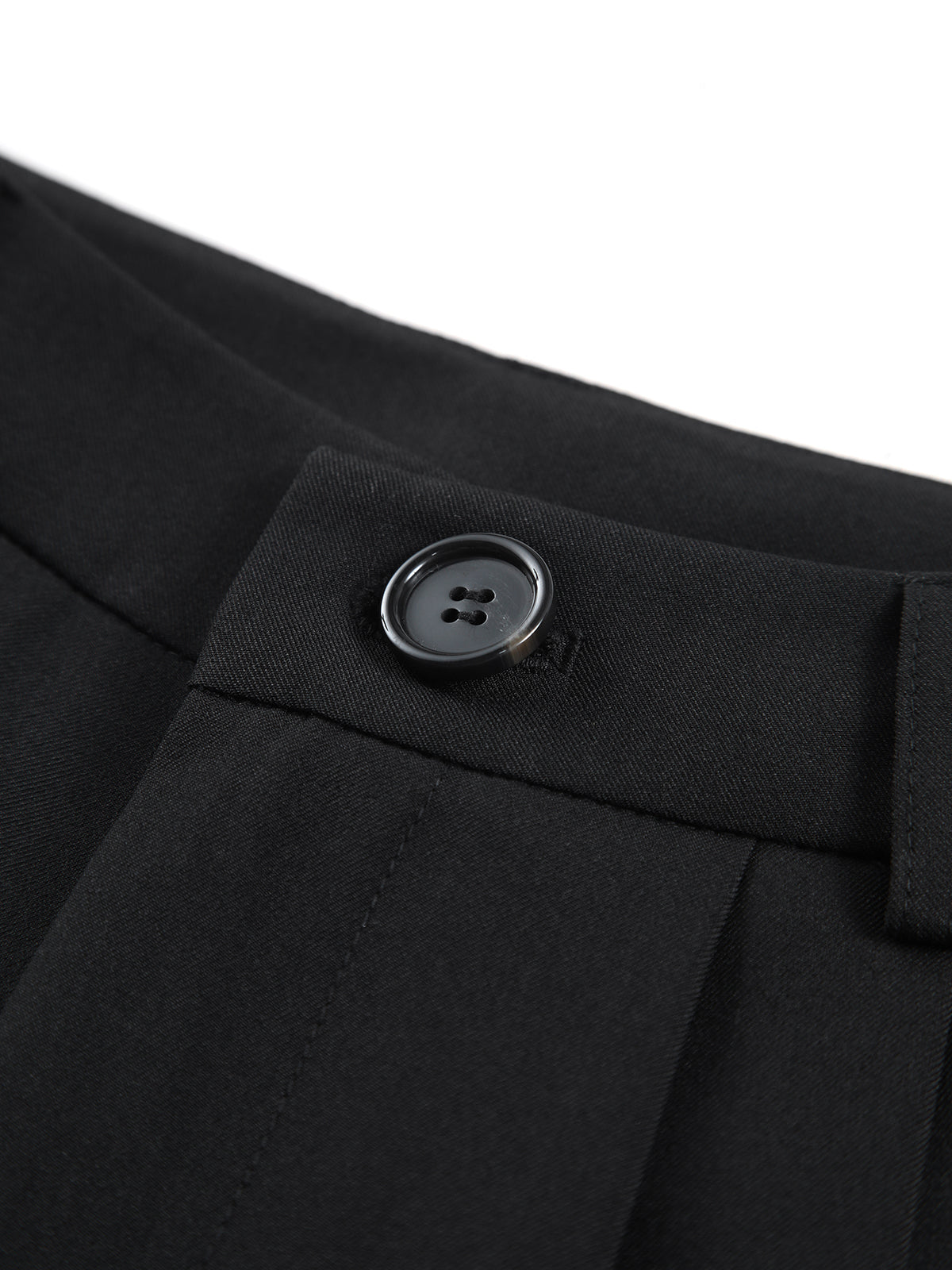 Noir | Geplooide Pantalon met Strepen