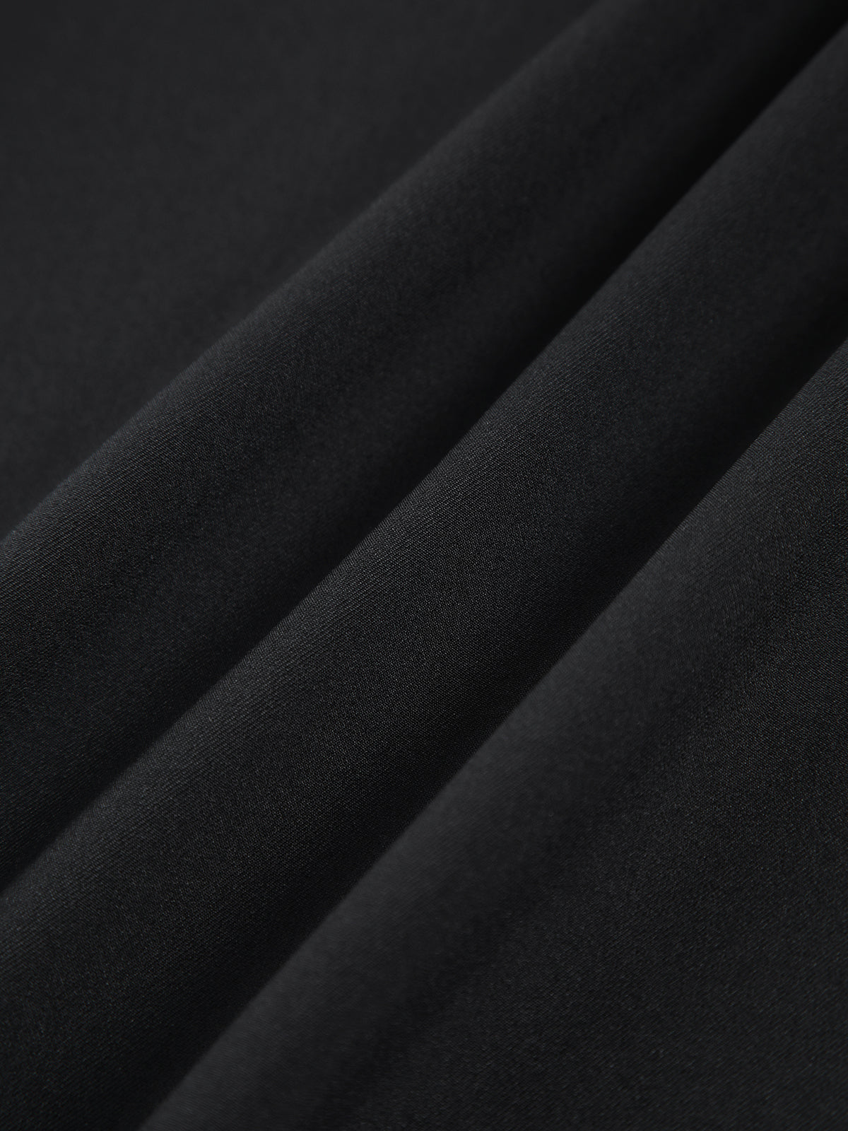 Noir | Geplooide Pantalon met Strepen