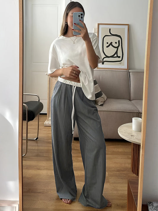 Mia | Relaxte Broek met Trekkoord