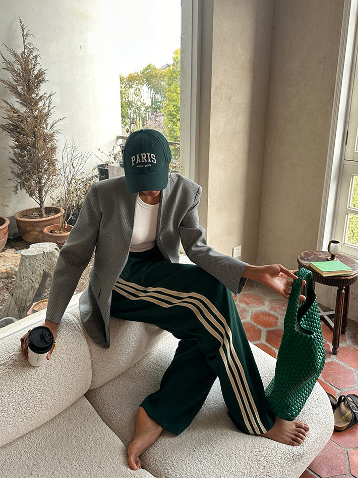 Jade | Groene Wijde Track Pants