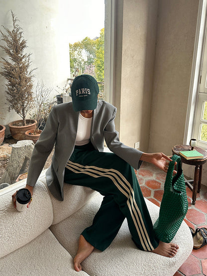 Jade | Groene Wijde Track Pants