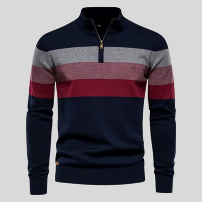Renzo™ | Luxe Gestreepte Retro Trui