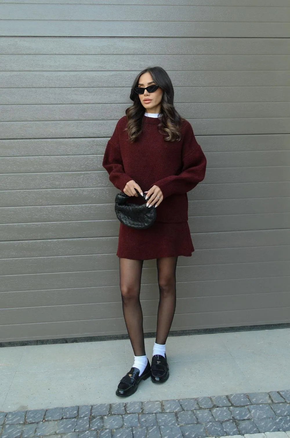 Sofie | Gebreid Pak (Top + Rok)