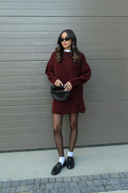 Sofie | Gebreid Pak (Top + Rok)