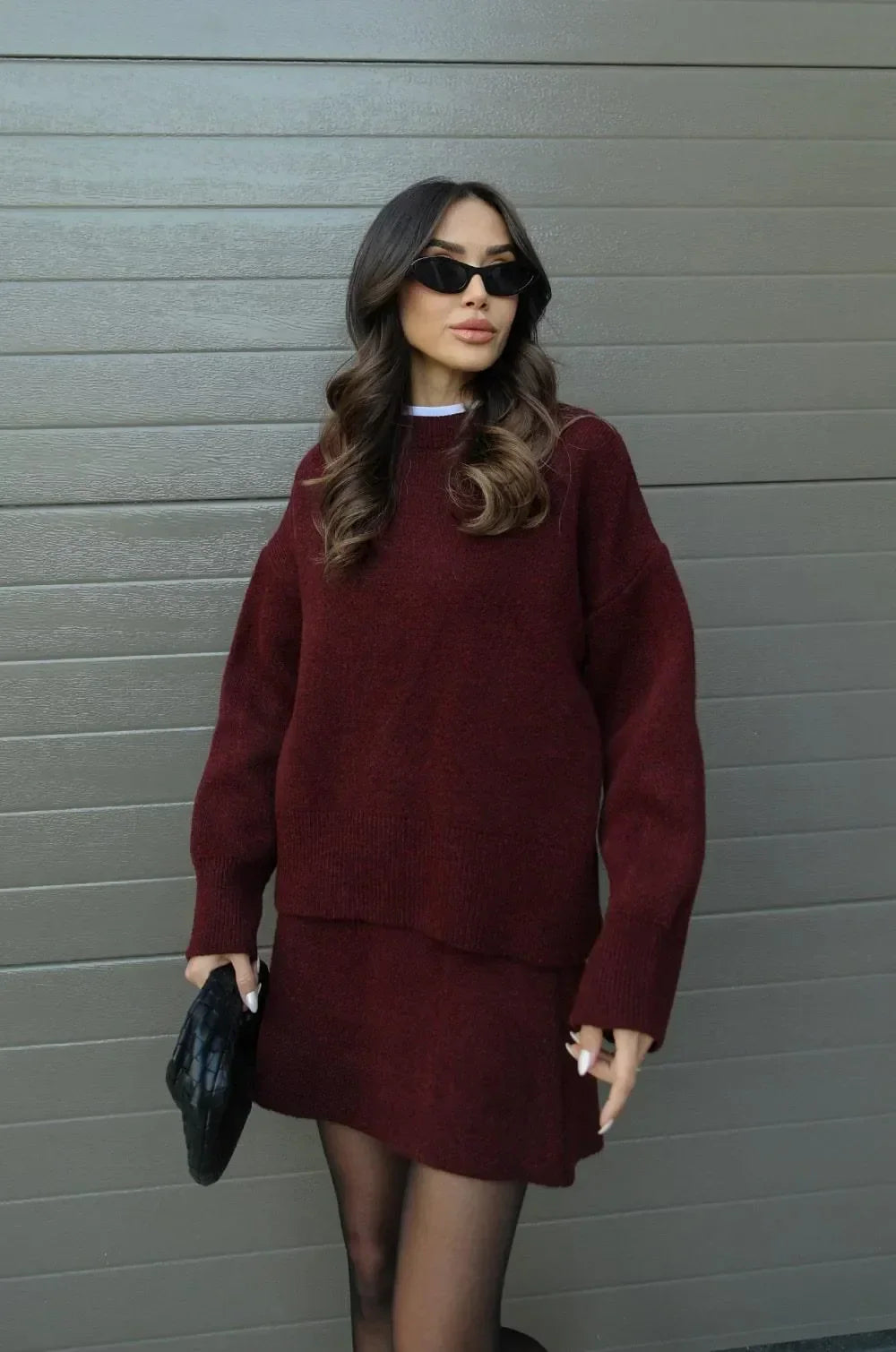 Sofie | Gebreid Pak (Top + Rok)