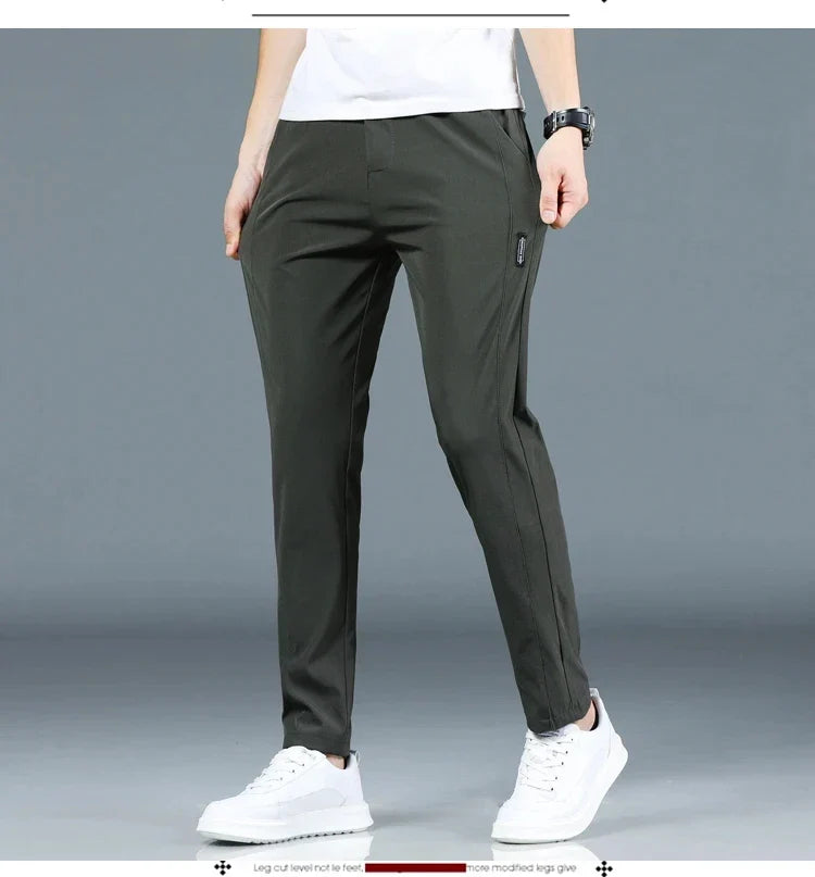 Heren Broek Casual Elastische Taille (Smooth Stretch)