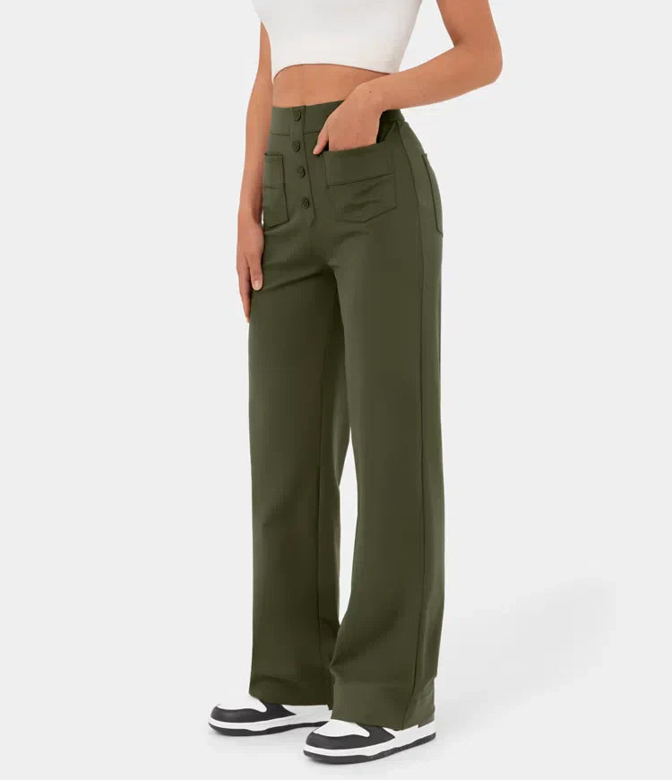 Lena | Hoge Taille Casual Broek