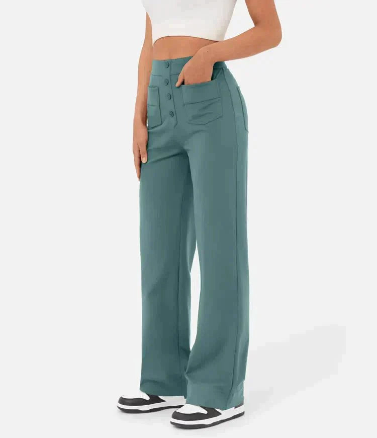 Lena | Hoge Taille Casual Broek