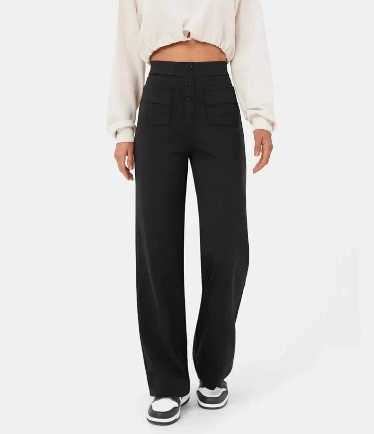 Lena | Hoge Taille Casual Broek