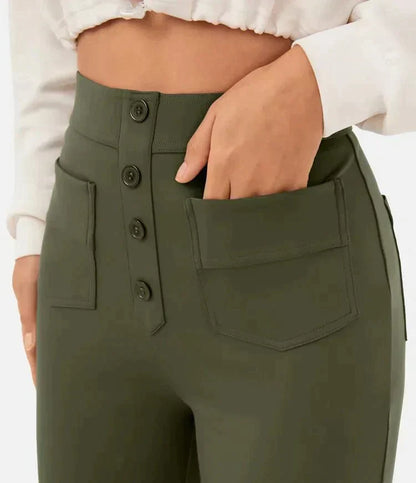 Lena | Hoge Taille Casual Broek