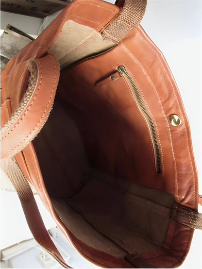 Ava™ - Handmade Vegan Leather Tote Bag