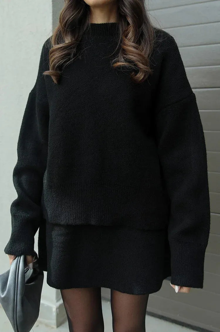 Sofie | Gebreid Pak (Top + Rok)