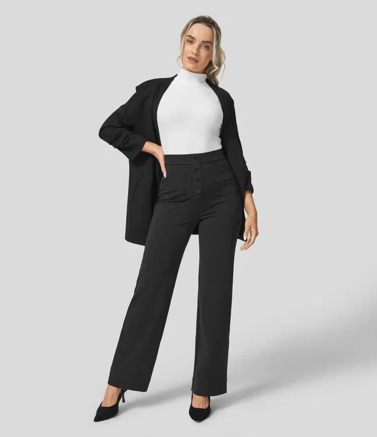 Lena | Hoge Taille Casual Broek